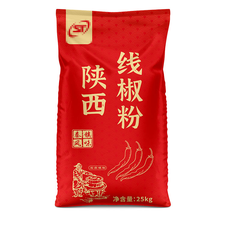 提供一下10kg雙彩雙覆膜辣椒粉編織袋的定制服務